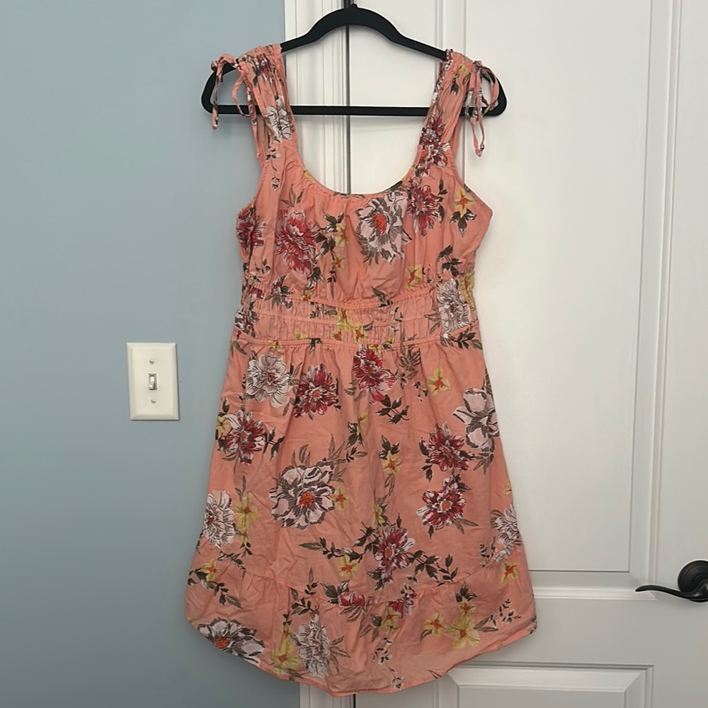 Maurices Pink Ruffled Tiered Sundress